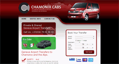 Desktop Screenshot of chamonixcabs.com