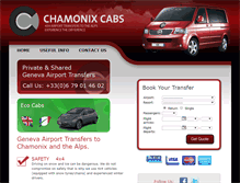 Tablet Screenshot of chamonixcabs.com